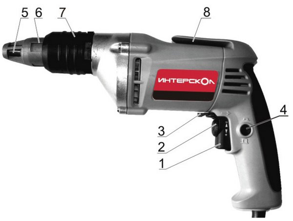 схема шуроповерта Интерскол Ш-8/700ЭР