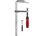 Фирменная цельнометаллическая струбцина GZ Bessey с двухкомпонентной рукояткой из пластика BE-GZ60-12-2K