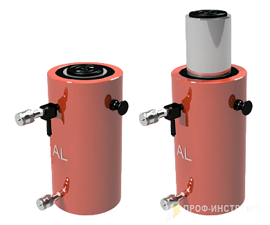 Домкрат гидравлический грузовой алюминиевый ДГА20П50