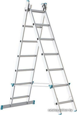 Лестница-стремянка Sarayli двухсекционная промышленная 2x14