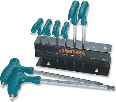 Комплект угловых двухсторонних ключей Jonnesway H10MT09S