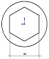 Головка торцевая PNG S12M23L