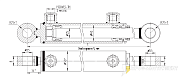 Гидроцилиндр МС40/25х320-3(4).22(555)