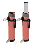 Домкрат универсальный гидравлический двойного действия ДУ10Г100