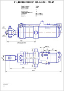 Гидроцилиндр ЦГ-140.80х1250.47