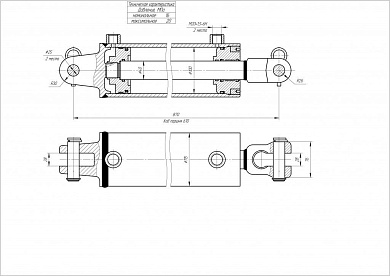 Гидроцилиндр ЦГ-100.40х610.01